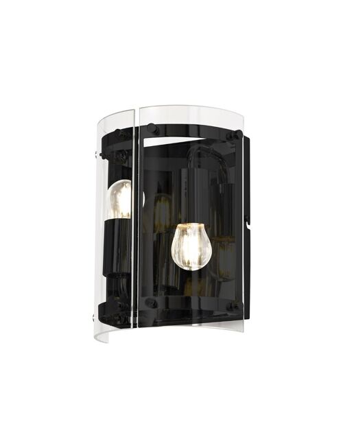 Lily Wall Light, 2 Light E27, Matt Black / VL09403