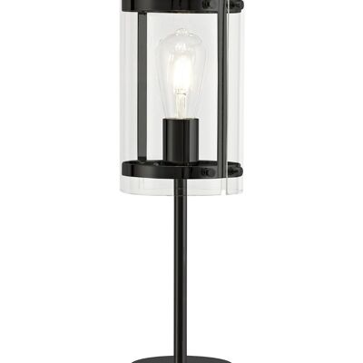Lampe de table Lily, 1 lumière E27, noir mat / VL09404