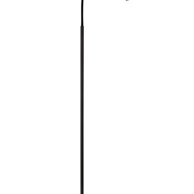 Lacey Floor Lamp, 1 Light Adjustable Switched, 1 x 7W LED, 3000K, 436lm, Black/Satin Copper, 3yrs Warranty / VL09421