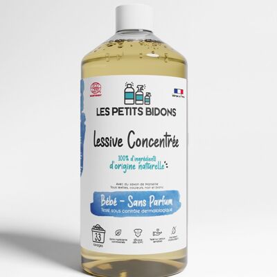 Detergente Líquido Concentrado Bebé - Sin Perfume 1L