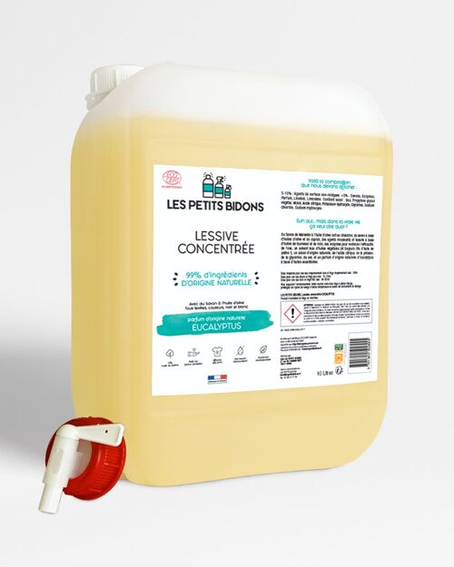 Kit Lessive Liquide Concentrée Eucalyptus 10L