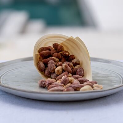 Cacahuètes grillées salées de Marseille petits pots plastiques 150gr
