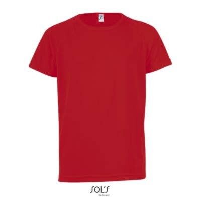 Camiseta running para hombre - SPORTY KIDS Rojo