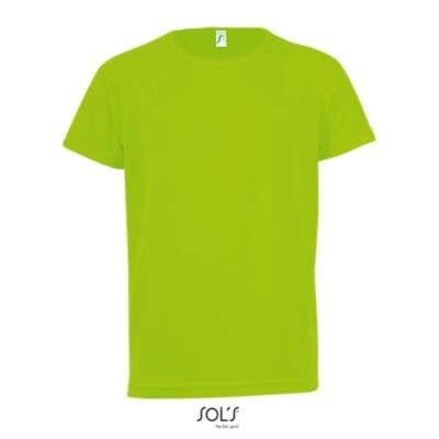 Camiseta running para hombre - SPORTY KIDS Verde Neón