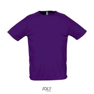 Camiseta running para hombre - SPORTY Morado Oscuro