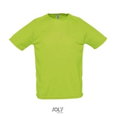 Camiseta running para hombre - SPORTY Verde Manzana