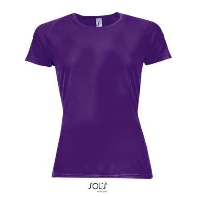 Camiseta running para mujer - SPORTY WOMEN Morado Oscuro