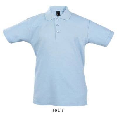 Polo infantil - manga corta - SUMMER II KIDS - color Azul Cielo