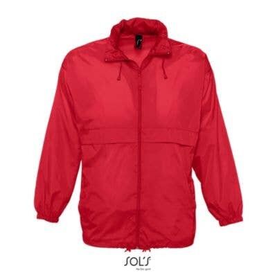 Cortavientos unisex - impermeable - SURF - color Rojo