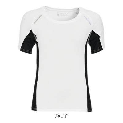 Camiseta running mujer - manga corta - SYDNEY WOMEN - color Blanco