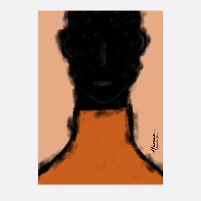 Poster Poster - Menschliches Orange