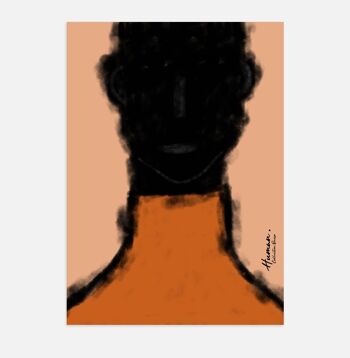 Affiche Poster - Human orange 1