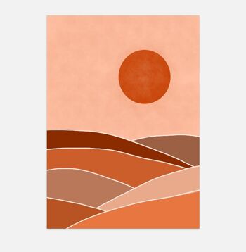 Affiche Poster - Abstract Mountain 1