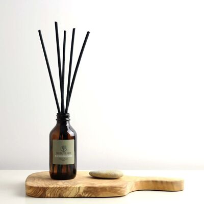 Amber Glass Reed  Diffuser Black Fig & Veteiver