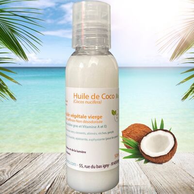Non-deodorized organic coconut oil 50ml