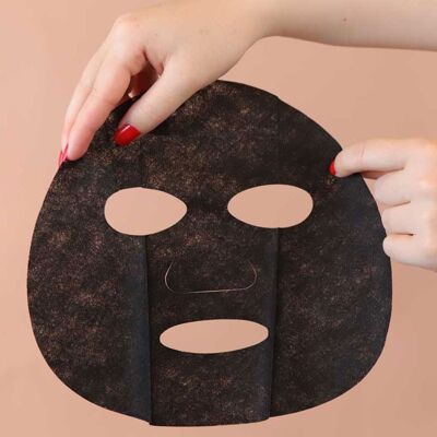 Packaging item Black cellulose mask