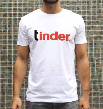 T-shirt Tinder - Parodie logo Kinder 2