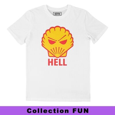 Camiseta Hell - Logotipo de Shell Humor - Camiseta unisex