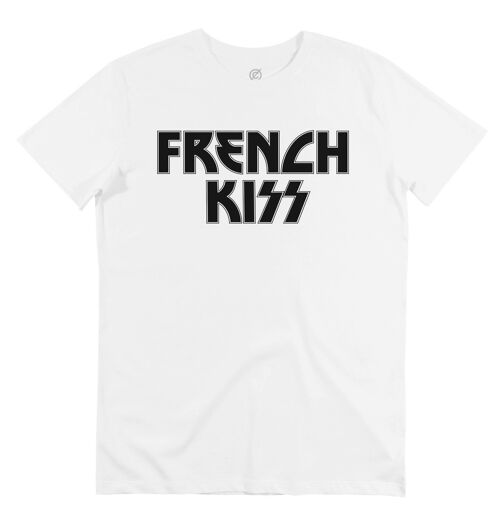 T-shirt French Kiss - Tshirt Parodie Logo Groupe de Rock Kiss