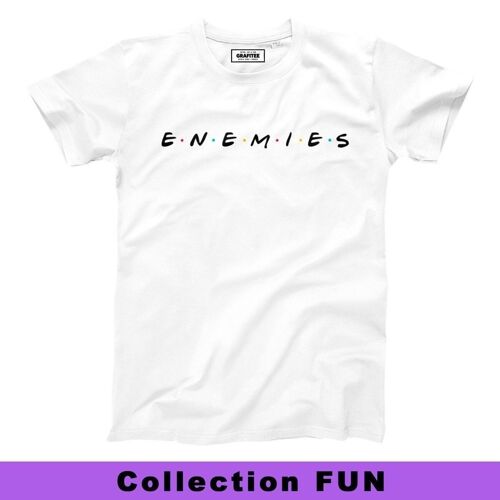 T-shirt Enemies - Logo Friends Humour - Coton Bio