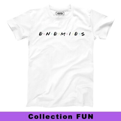 T-shirt Enemies - Logo Friends Humor - Cotone biologico