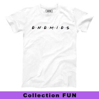 T-shirt Enemies - Logo Friends Humour - Coton Bio 1