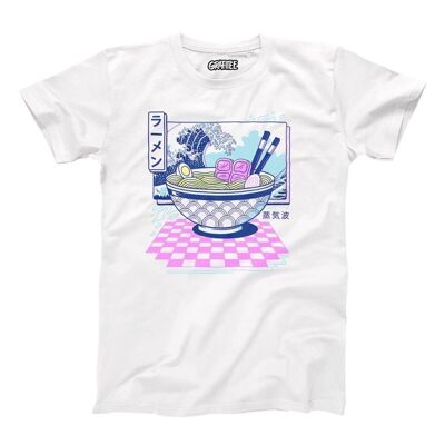 Vaporwave Ramen T-Shirt - Illustration Ramen Synthwave Version