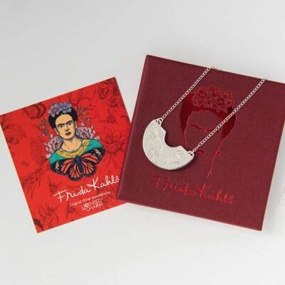 Frida Kahlo Creole Necklace Sterling Silver