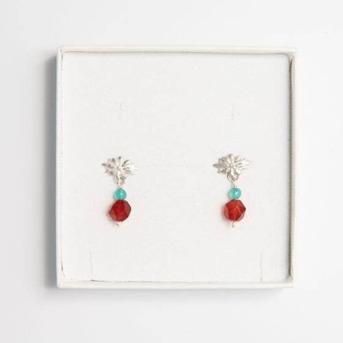 Frida Kahlo Marigold Gemstone Drop Earrings