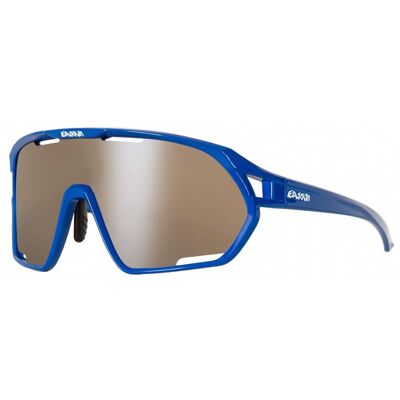 Cycling Sunglasses Paradiso EASSUN, CAT 3 Solar and Silver Lens and Blue Frame