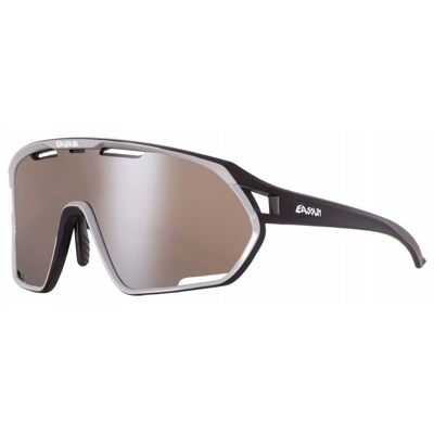 Cycling Sunglasses Paradiso EASSUN, CAT 3 Solar and Silver Lens and Black Silver Frame