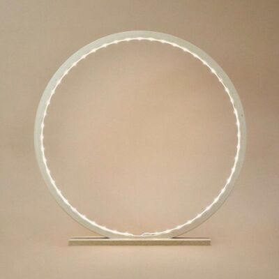 Círculo de luz de madera