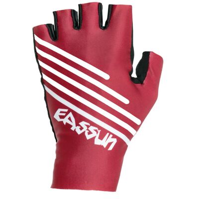 GC09241L - Gants de cyclisme courts Aero EASSUN, élastiques, grenat L