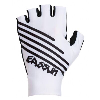 Aero EASSUN Short Cycling Gloves, Elastic, White M