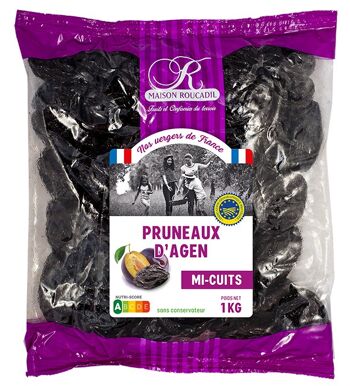 Pruneaux d'Agen mi-cuits - sachet 1kg