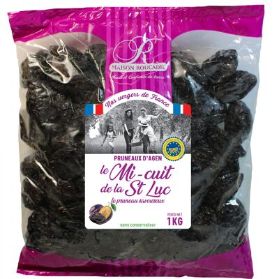 Ciruelas pasas de Agen semicocidas - bolsa 1kg