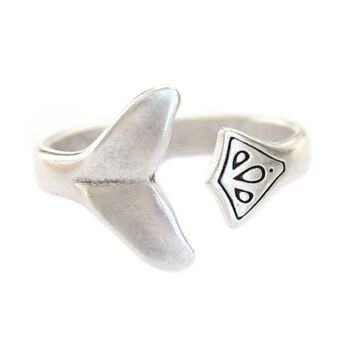 Bague baleine argent 2