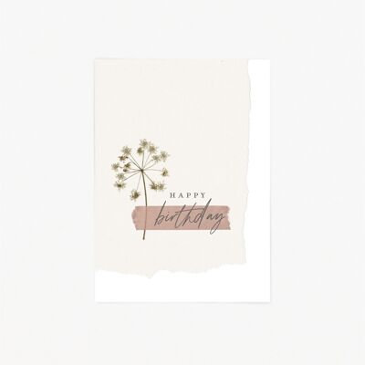Postcard / Birthday Flower