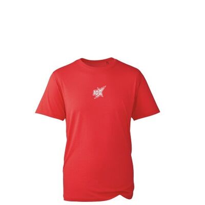 CAMISETA CON LOGO 10X, ROJA