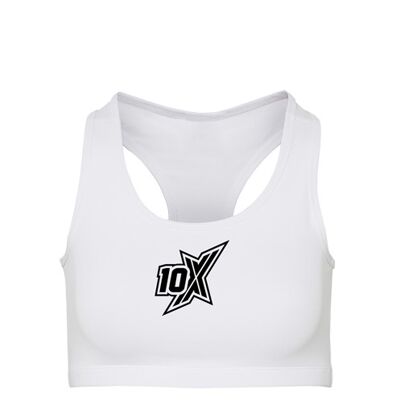 Brassière de sport 10X Athletic - Blanc/Noir