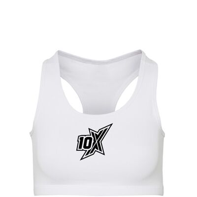 Brassière de sport 10X Athletic - Blanc/Noir