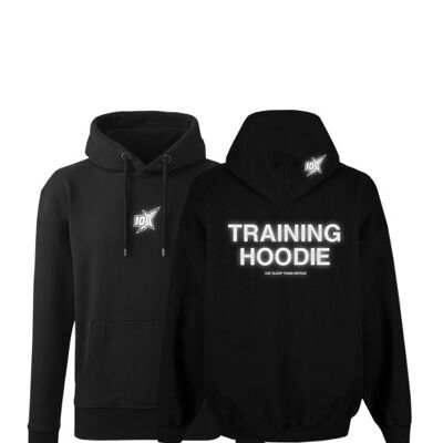 10X ATHLETIC BLACK TRAINING HOODIE - Black/Grey