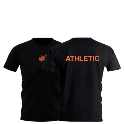 10X LOGO TEE, NEGRO - Negro/Naranja