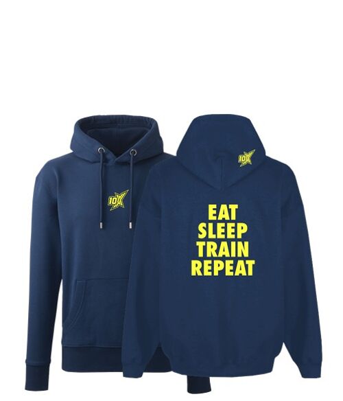 10X ATHLETIC ESTR 2.0 CHUNKY HOODIE - Navy/Yellow