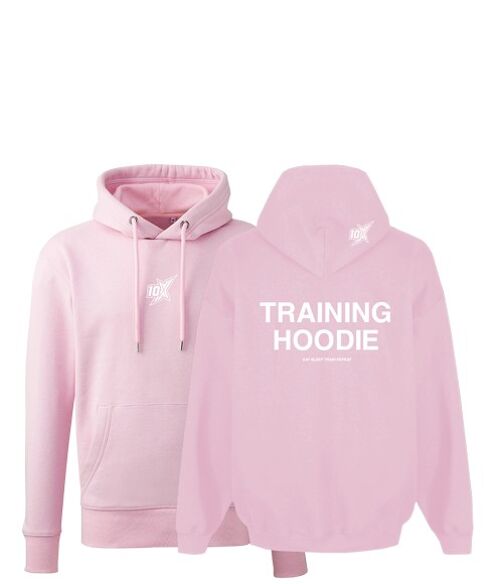 10X ATHLETIC CHUNKY TRAINING HOODIE - Pink/White