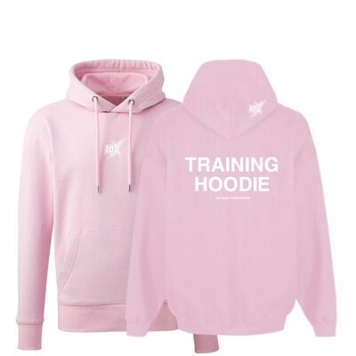 10X ATHLETIC CHUNKY TRAINING HOODIE - Pink/White