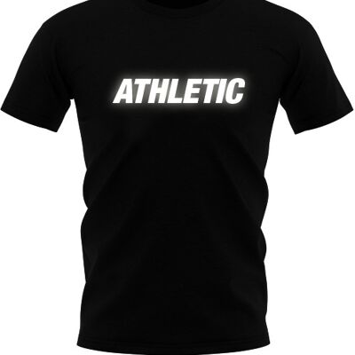 10x athletic reflective tee, black