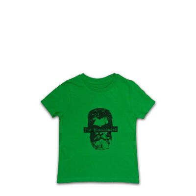 T-shirt bambino con logo grande verde 3-4