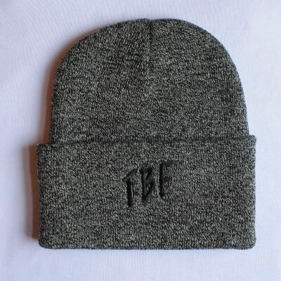 TBF Marl Grey/Black Beanie