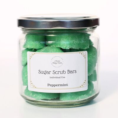 Peppermint Sugar Scrub Bars - Medium
